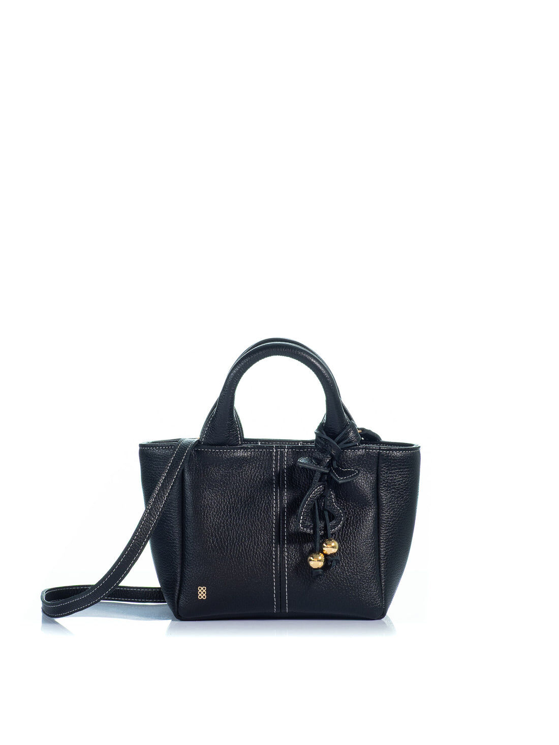 1KO0526-018 [KOORELOO] The Charming Tote Mini Small Black Leather #030102.1.0102.16202 (EU)