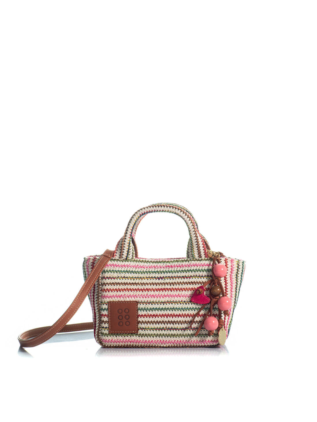 1KO0526-022 [KOORELOO] The Charming Tote Mini Small Multi Raffia #030102.2.1103.16202 (EU)