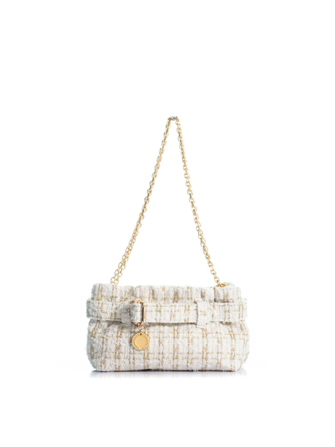 1KO0526-026 [KOORELOO] The Pepper Allongee Small White/Gold Tweed #160204.3.3301.16202 (EU)