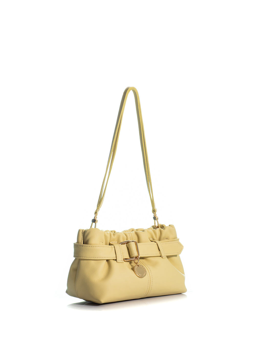 1KO0526-025 [KOORELOO] The Pepper Allongee Small Butter Yellow Leather #160204.2.2502.16202 (EU)