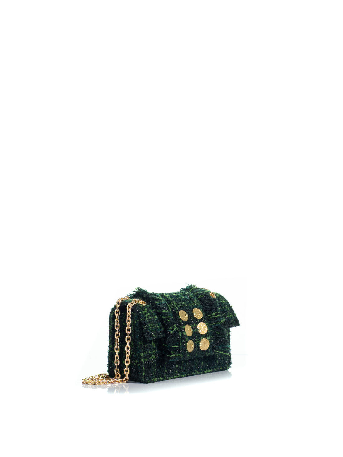 1KO0526-028 [KOORELOO] The New Yorker Micro Petite  Green Tweed #140106.1.0601.35202 (EU)