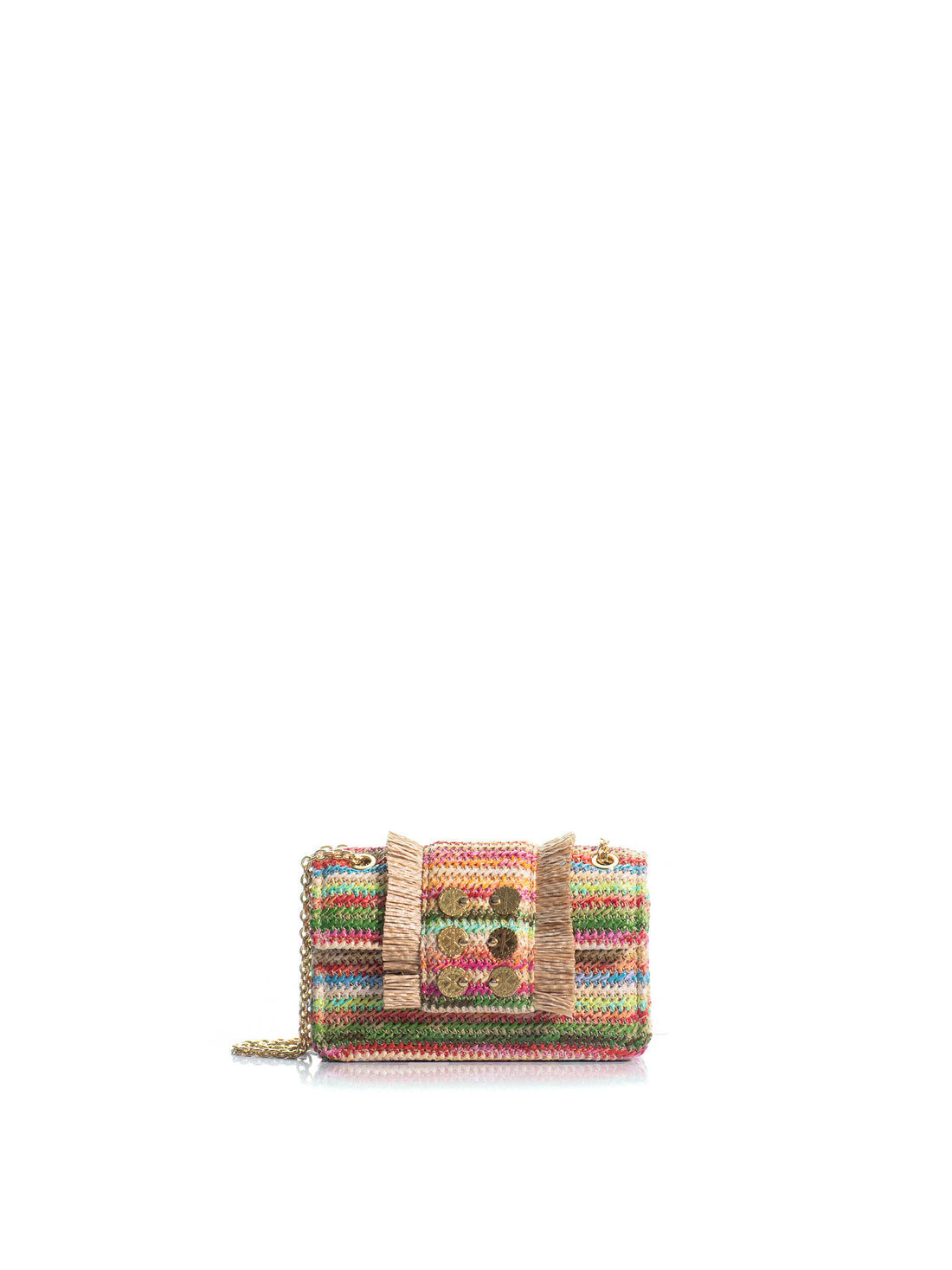 1KO0526-029 [KOORELOO] The New Yorker Micro  Petite  Multi Raffia #140106.1.1103.16202 (EU)