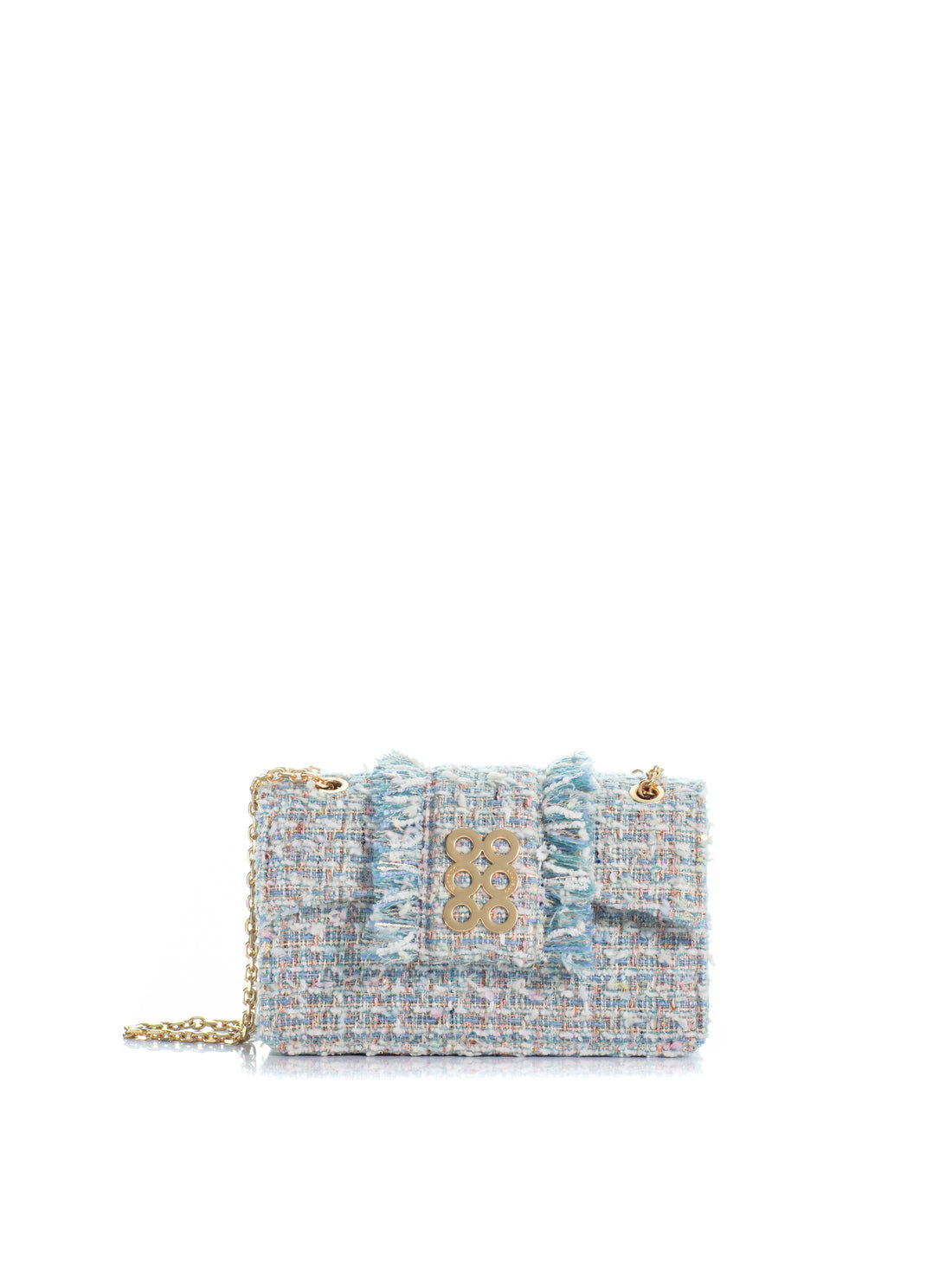 1KO0526-035 [KOORELOO] The New Yorker Soho 2.0 Medium Multi Blue Tweed #140108.1.3001.16202 (EU)