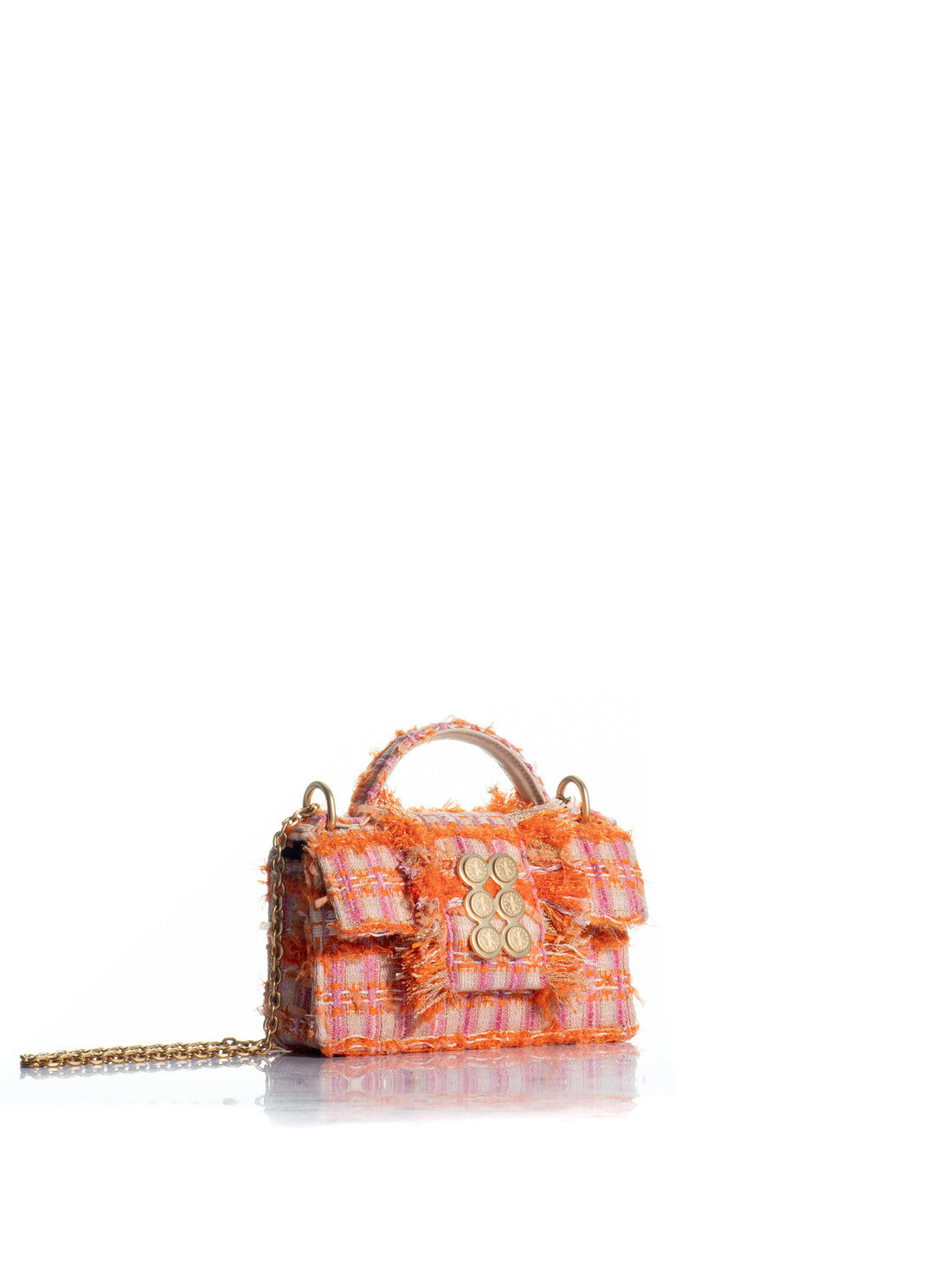 1KO0526-032 [KOORELOO] The Basset Petite Small Multi Orange Tweed #14202.1002.2300 (EU)