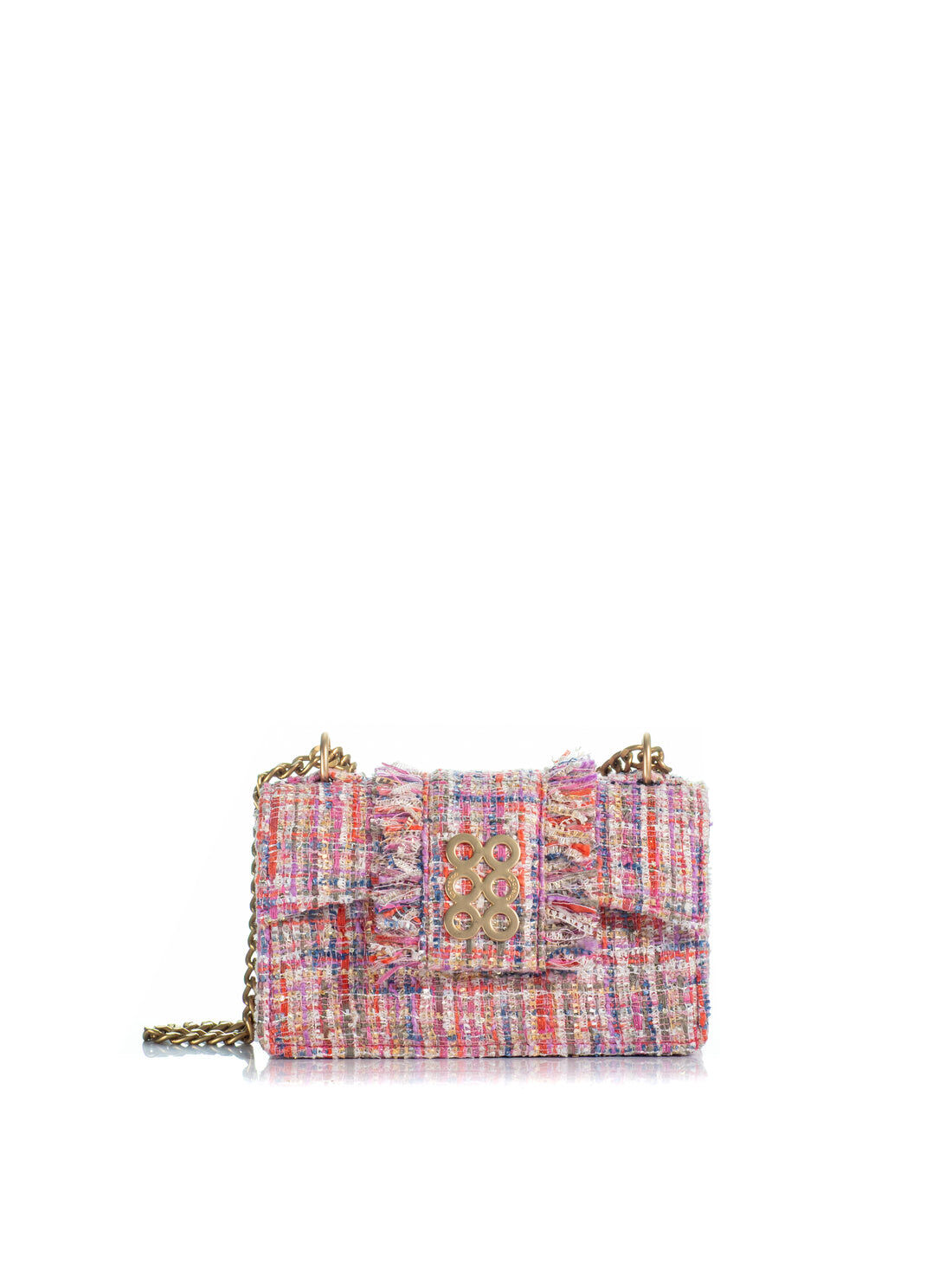 1KO0526-034 [KOORELOO] The New Yorker Soho Medium Multi Pink Tweed #140104.1.3201.16202 (EU)