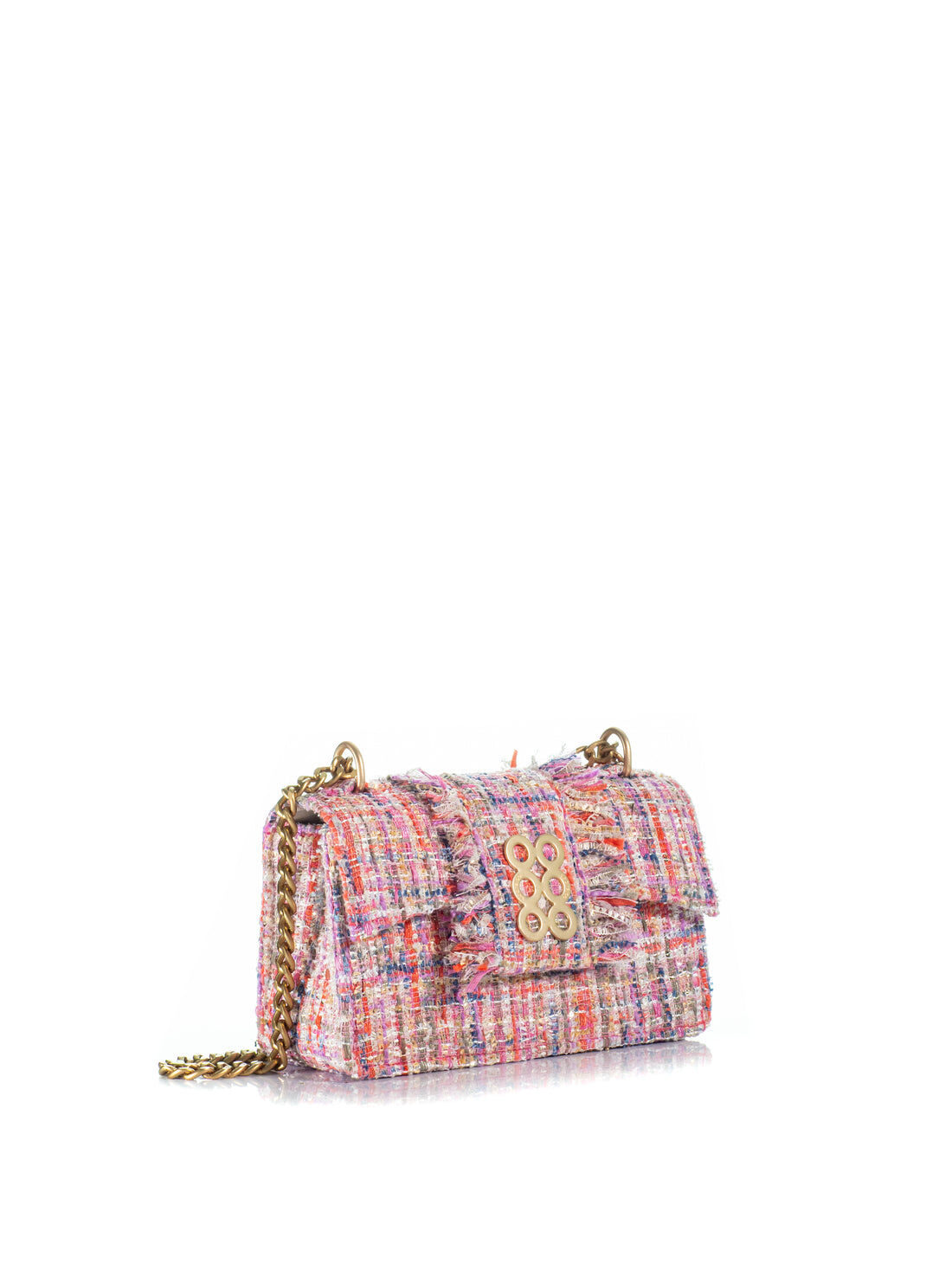 1KO0526-034 [KOORELOO] The New Yorker Soho Medium Multi Pink Tweed #140104.1.3201.16202 (EU)