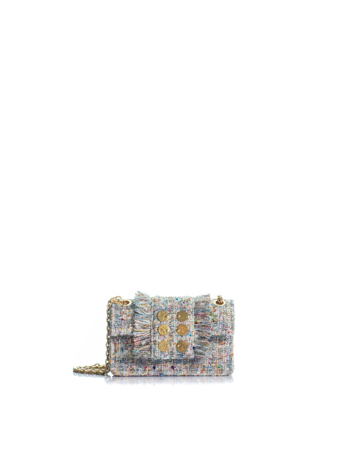 1KO0526-046 [KOORELOO] The New Yorker Micro  Small Multi/Blue Tweed #140106.1.3001.16202 (EU)