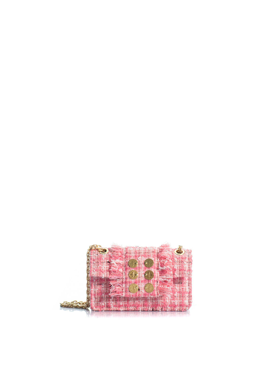 1KO0526-047 [KOORELOO] The New Yorker Micro  Small Pink Tweed #140106.1.0301.16202 (EU)