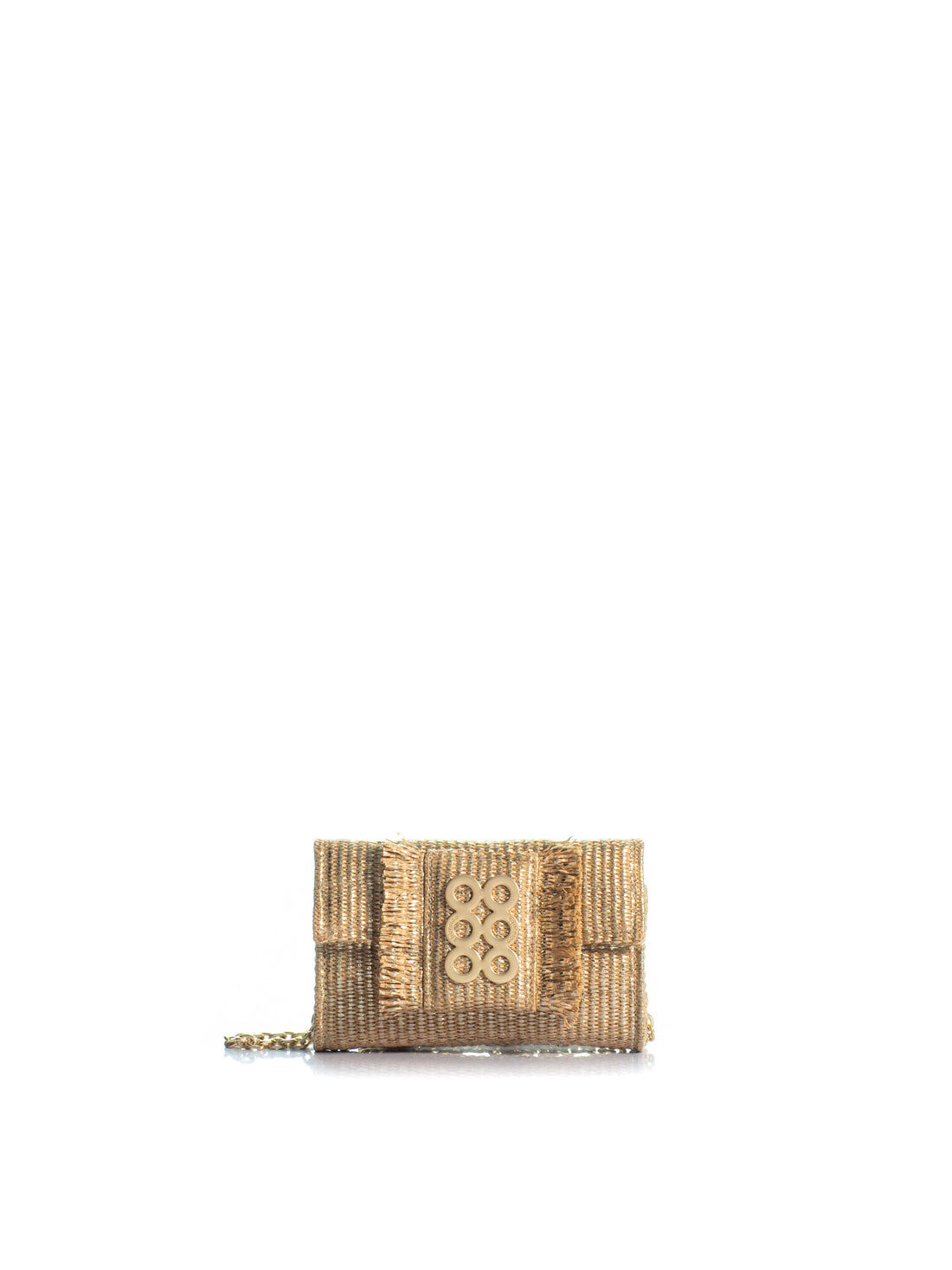 1KO0526-052 [KOORELOO] The Amalfi 3.0 Small Gold Raffia #010103.1.0703.16202 (EU)