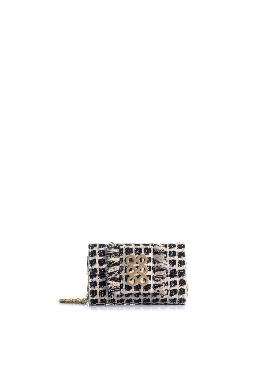 1KO0526-053 [KOORELOO] The Amalfi 3.0 Small Black & White Tweed #010103.1.2401.16202 (EU)