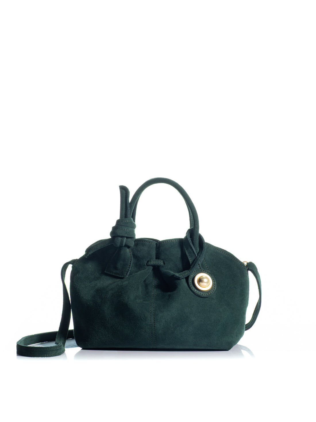 1KO0526-061 [KOORELOO] The Swan 2.0 Midi Medium Green Suede (With Strap)  #190204.1.0626.35202 (EU)