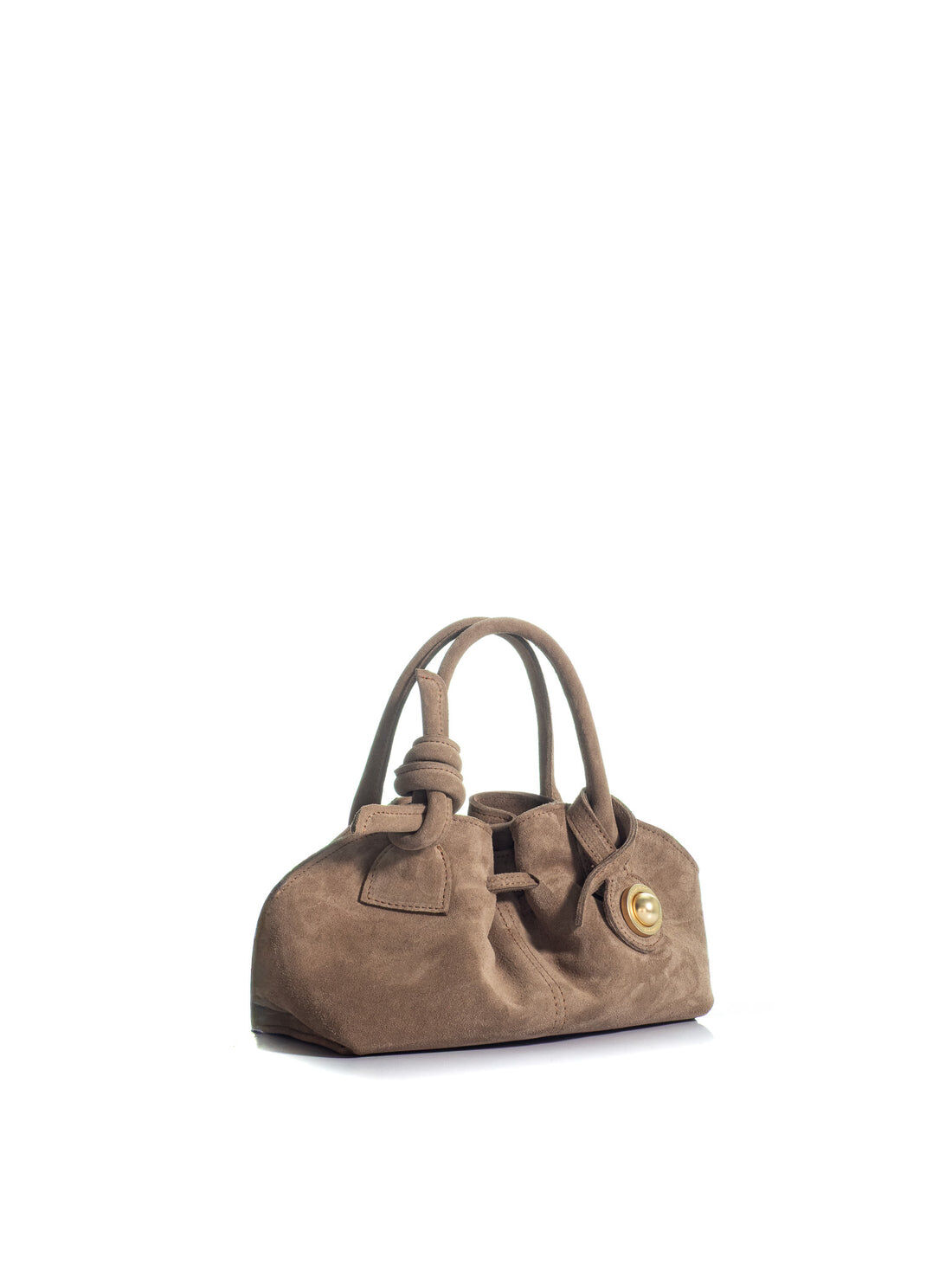 1KO0526-059 [KOORELOO] The Swan 2.0 Mini Small Brown Suede (With Strap)  #35202.1923.1217.1 (EU)