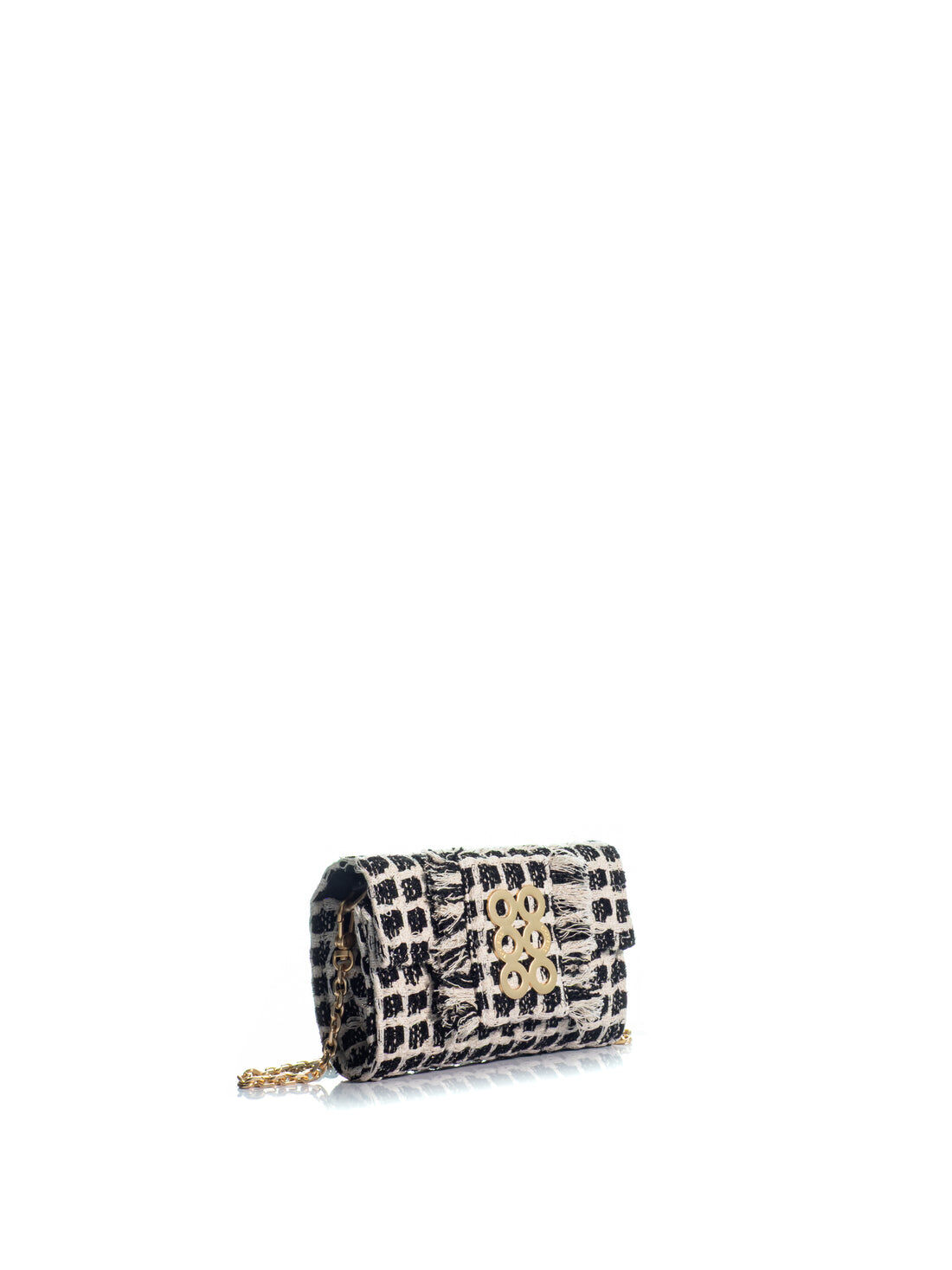 1KO0526-053 [KOORELOO] The Amalfi 3.0 Small Black & White Tweed #010103.1.2401.16202 (EU)