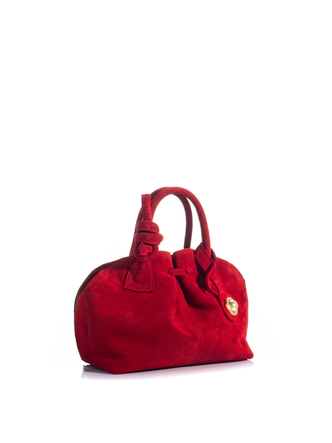 1KO0526-057 [KOORELOO] The Swan 2.0 Midi Medium Red Suede (With Strap) #35202.1924.0217.1 (EU)