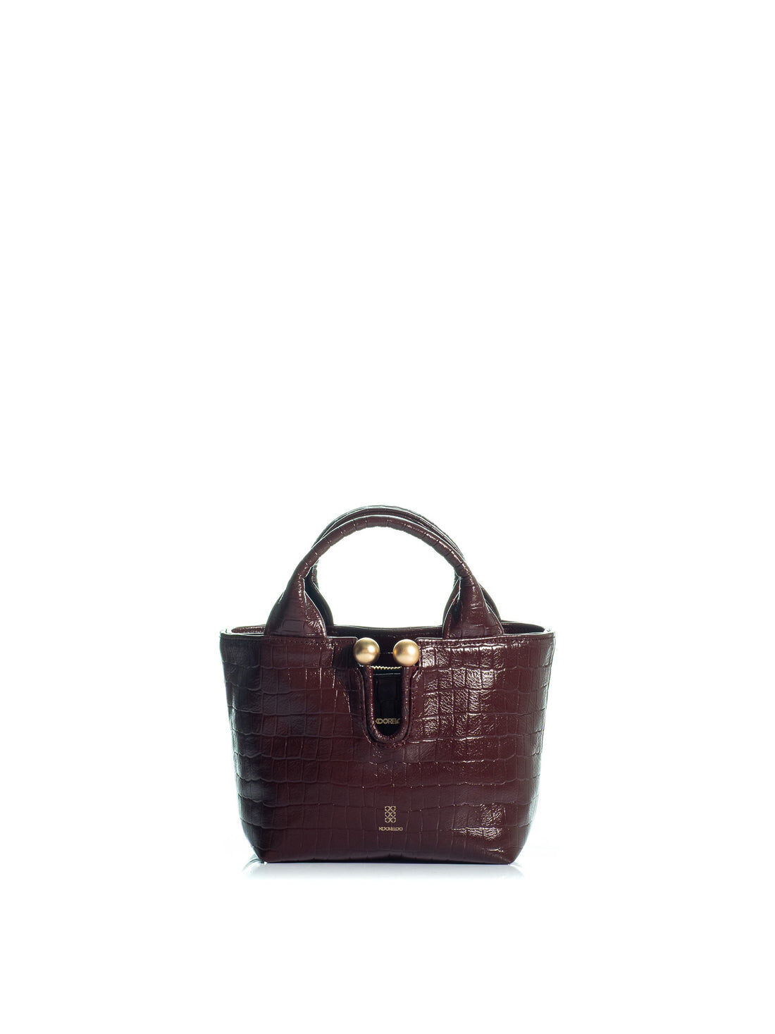 1KO0526-068 [KOORELOO] The Milano 2.0  Mini Small Burgundy Croc Effect Leather (With Strap) #130308.1.1019.35202 (EU)