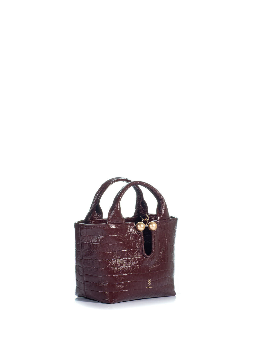 1KO0526-068 [KOORELOO] The Milano 2.0  Mini Small Burgundy Croc Effect Leather (With Strap) #130308.1.1019.35202 (EU)