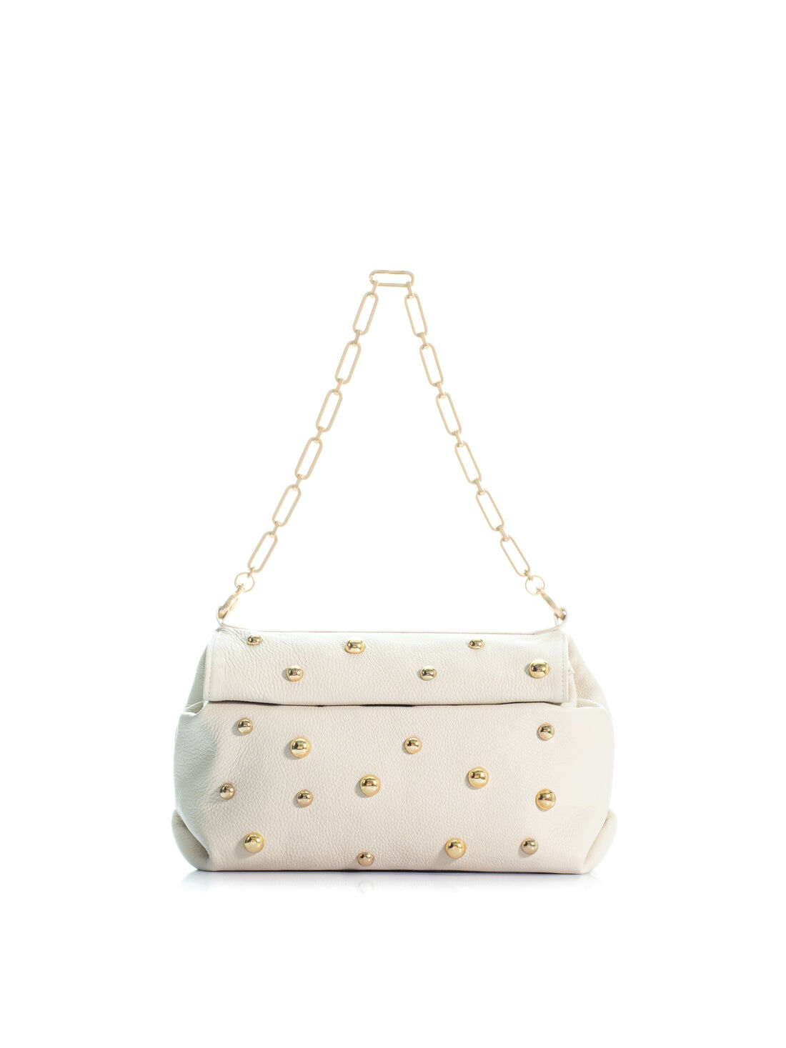 1KO0526-092 [KOORELOO] The Kyoto Medium Ivory Leather (With Studs) #44202.8001.3800 (EU)