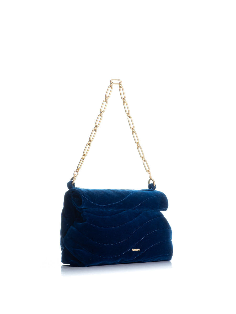 1KO0526-093 [KOORELOO] The Kyoto Medium Blue Quilted Velvet #34202.8000.1500 (EU)