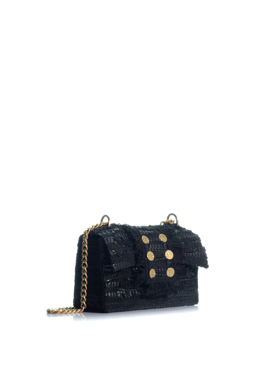1KO0526-168 [KOORELOO] The New Yorker Soho  Medium Black Kooreloo Fabric (Gold Coins) #717.5.1 (EU)