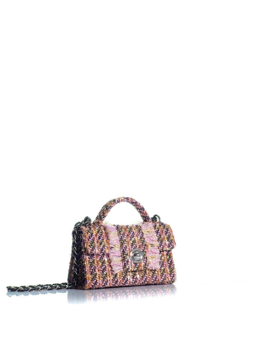 1KO0526-176 [KOORELOO] The Noble Mini Small Pink Multi Tweed  #34202.6001.1852 (EU)