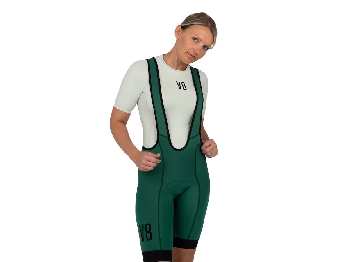 VB HUGO Thermal Bib Shorts 女款冬季車褲 森林綠