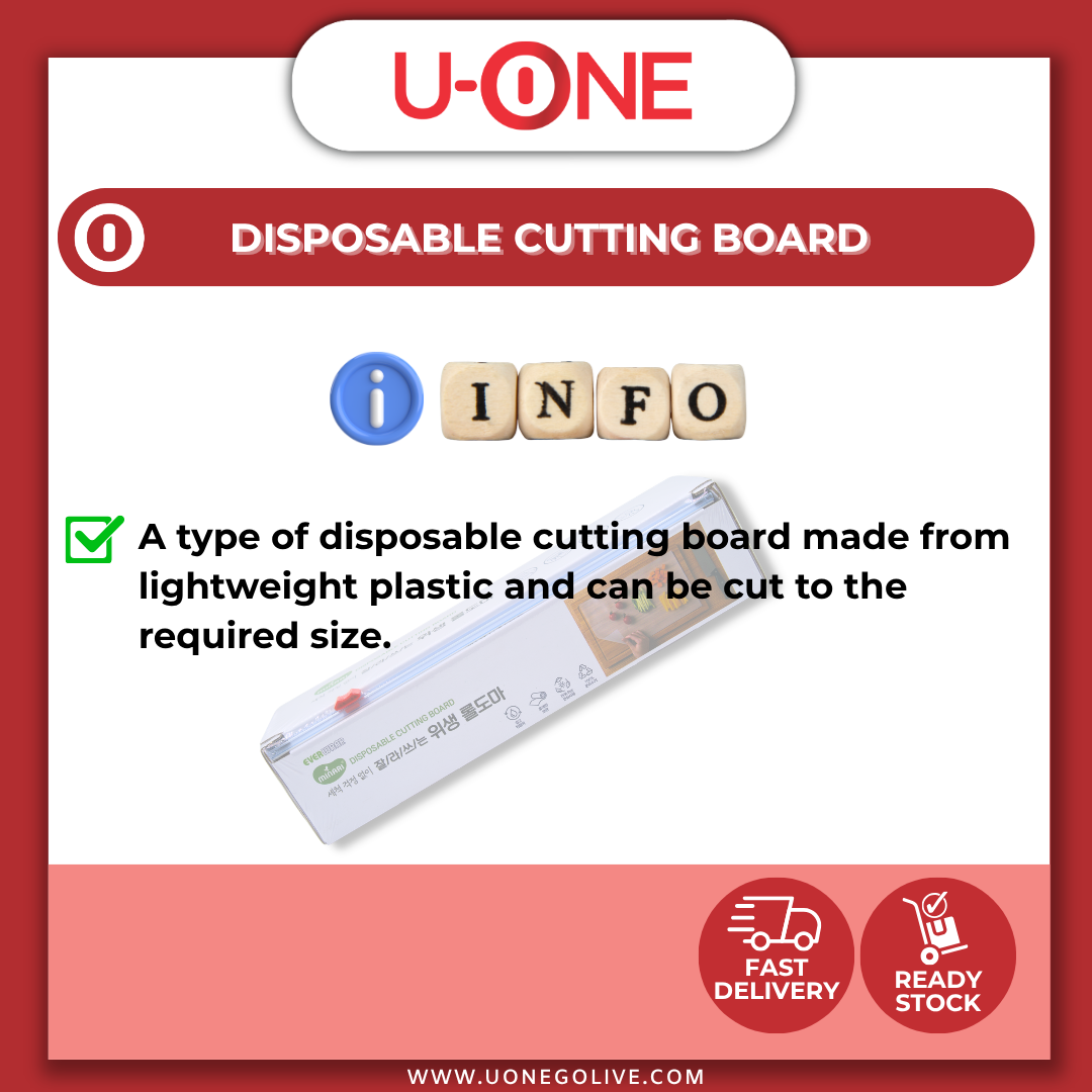 U-ONE | Korea | Disposable Cutting Board | 30cm x 12m