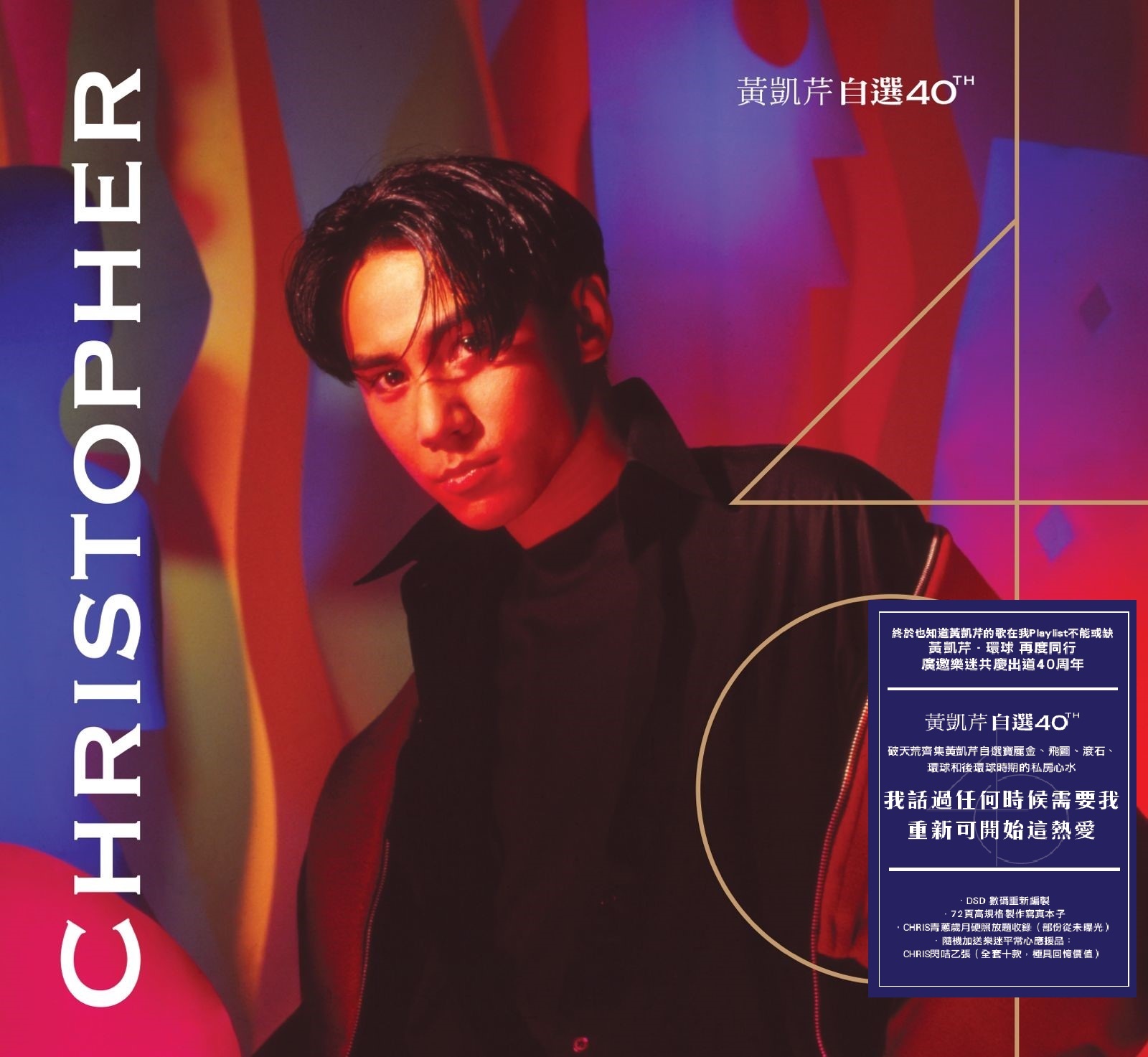 黃凱芹 Christopher Wong 黃凱芹自選40 th (4CD)