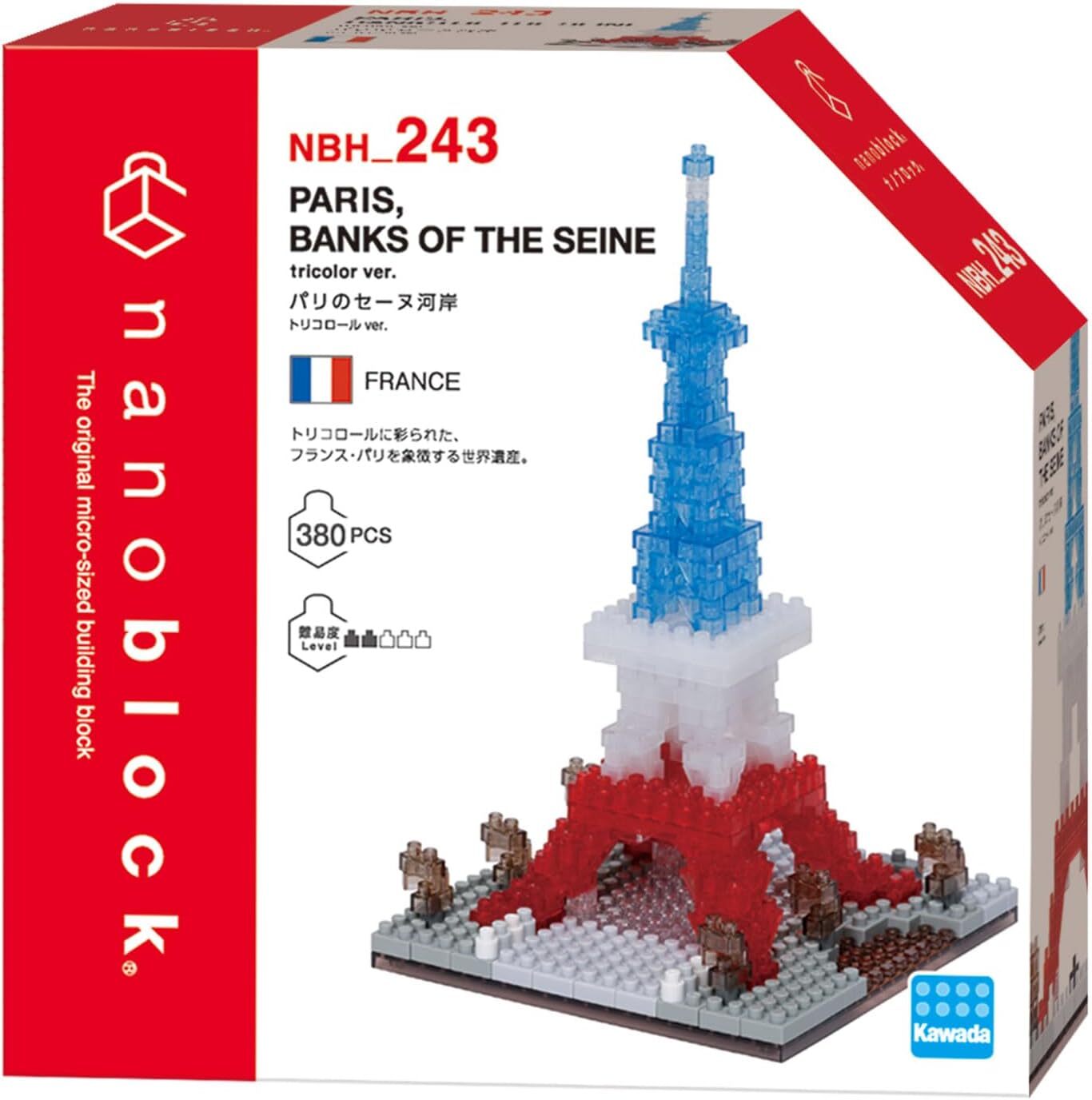 Nanoblock 迷你積木 NBH_243 巴黎塞納沿岸 三色版
