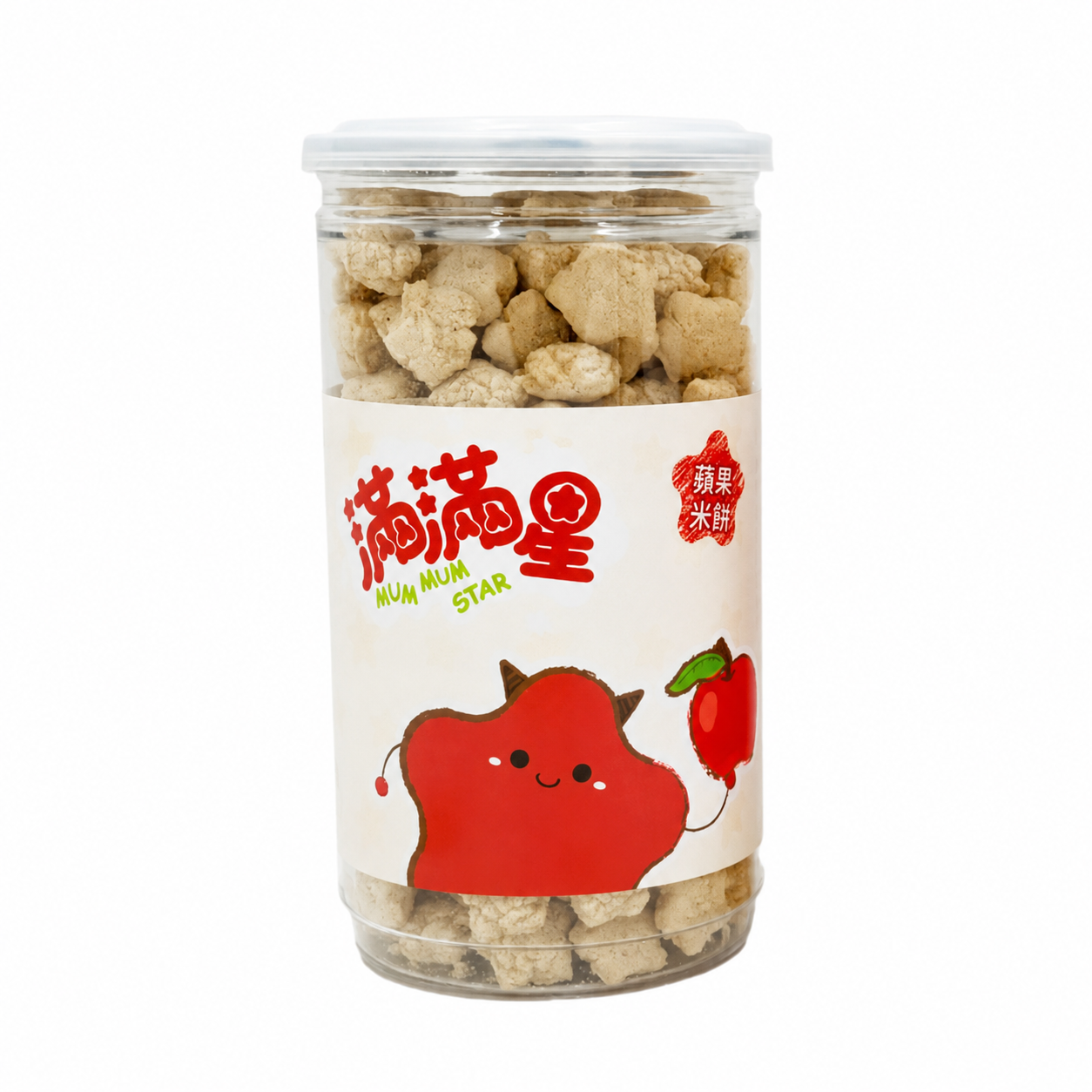 飯友 蘋果滿滿星米餅 40g/罐 6M+