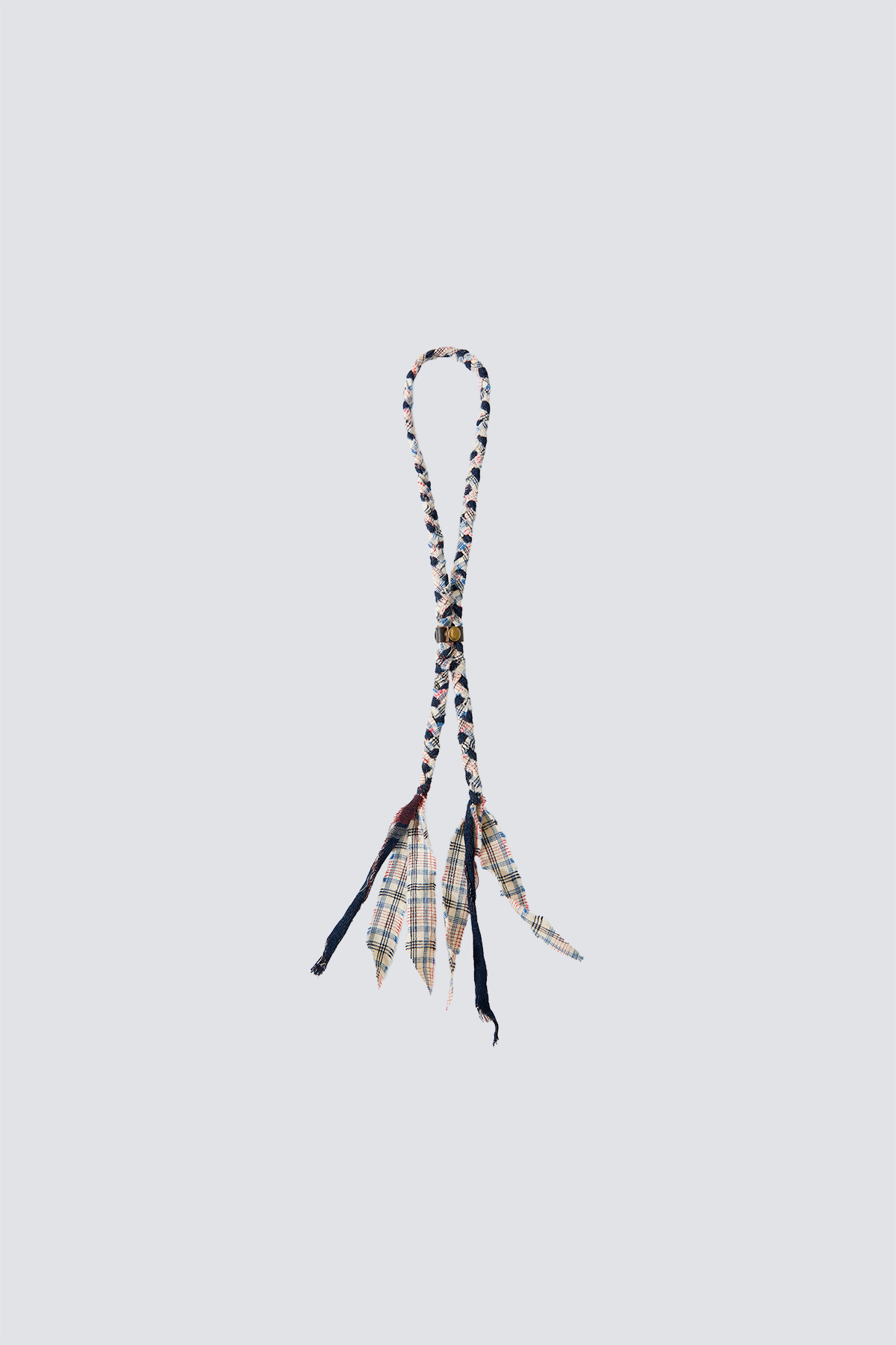 Tokyo Stroll Indigo Dyed Fabric Necklace｜White｜Hong Kong Original Design
