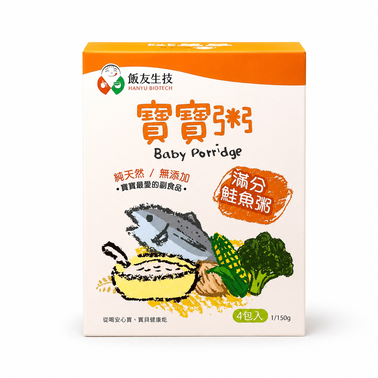 HANYU - Salmon Baby Porridge (150g x 4's/box) (6m+)