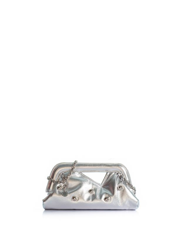 1KO0526-082 [KOORELOO] The Mediterraneo 1.0 Small Silver Metallic Eco Leather #34202.2100.1190 (EU)