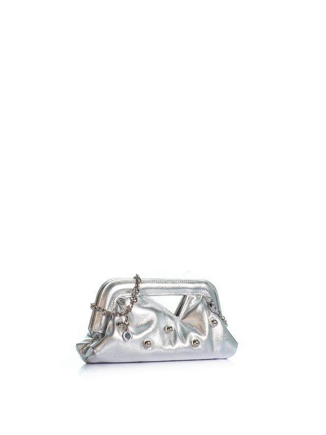 1KO0526-082 [KOORELOO] The Mediterraneo 1.0 Small Silver Metallic Eco Leather #34202.2100.1190 (EU)
