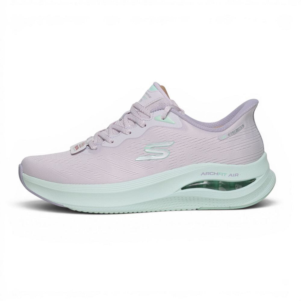 SKECHERS 健走鞋 ARCH FIT 淺紫綠 瞬穿 足弓 氣墊 休閒鞋 女 150791PRGR