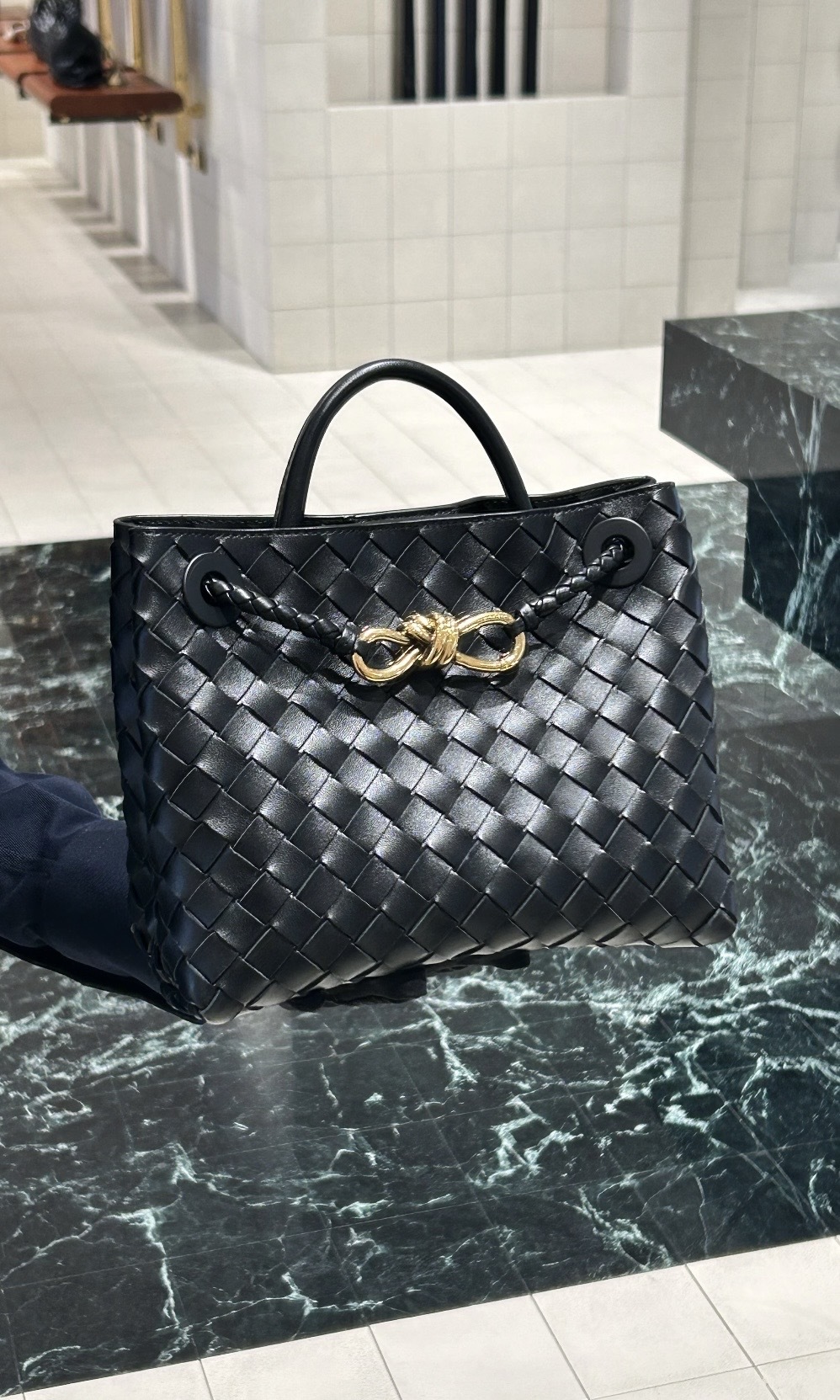 Bottega Venetta Andiamo小號 朱古力色