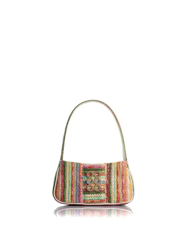 1KO0526-091 [KOORELOO] The Pochette Small Multi Raffia #22202.1018.190 (EU)