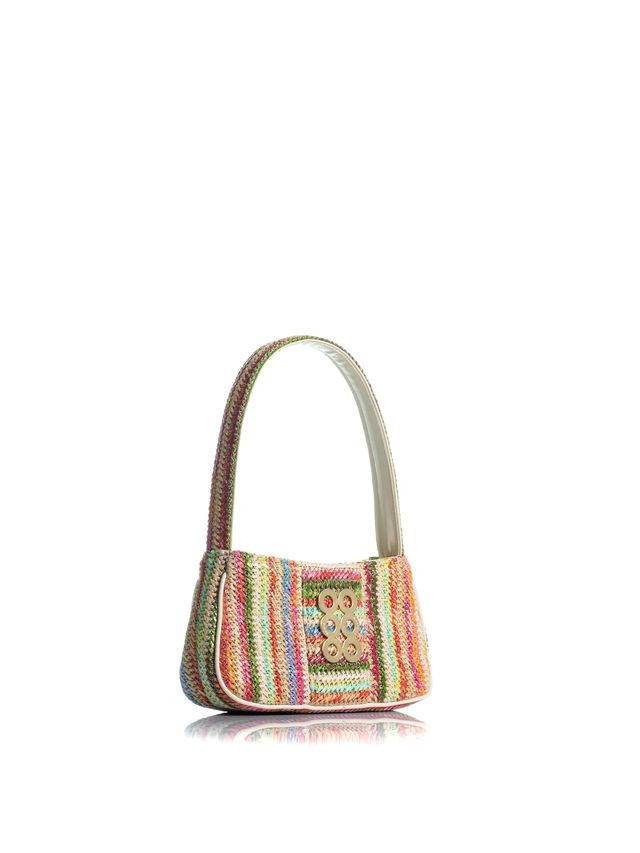 1KO0526-091 [KOORELOO] The Pochette Small Multi Raffia #22202.1018.190 (EU)