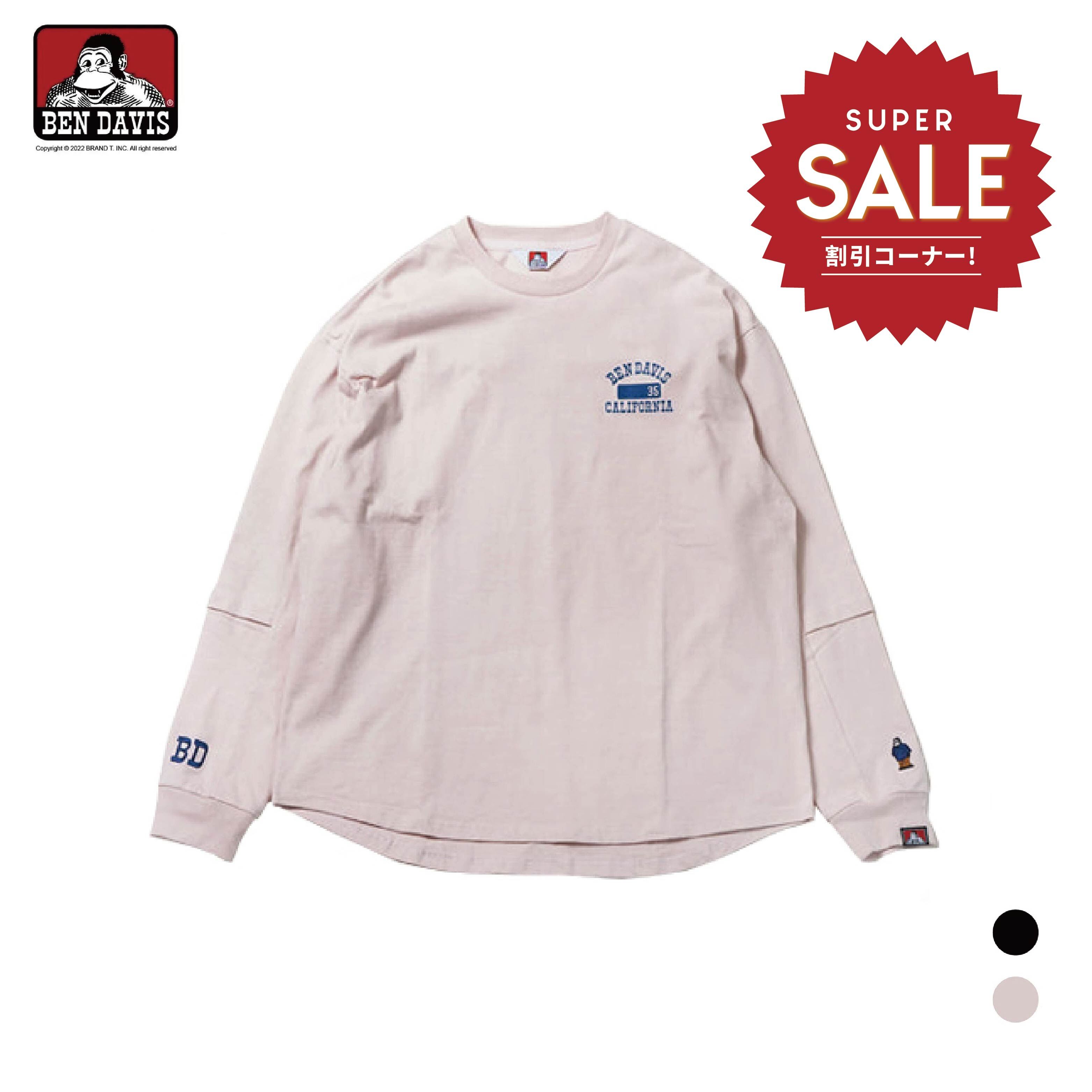 【 BEN DAVIS | 手袖單點刺繡薄長TEE - 2色 】