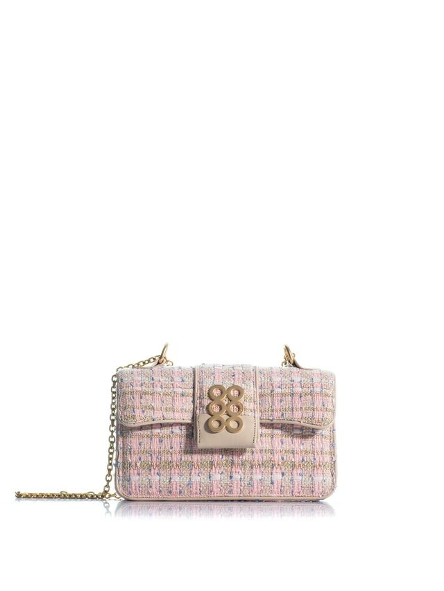 1KO0526-103 [KOORELOO] The New Yorker Soho Medium Light Pink Tweed (Ivory Leather Details) #14202.3000.5200 (EU)