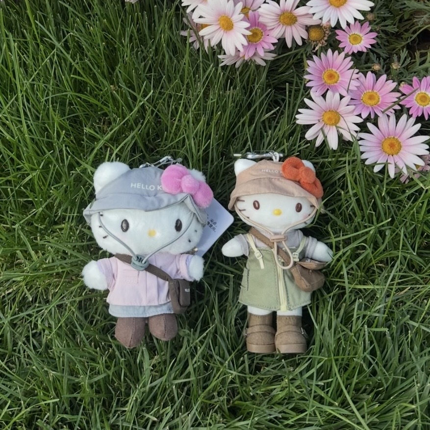 SANRIO 三麗鷗 春日露營系列 絨毛吊飾 漁夫帽