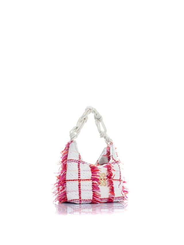 1KO0526-118 [KOORELOO] The Hobo Mini Small White/Red Tweed #13202.9200.2600 (EU)