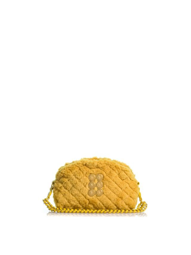 1KO0526-122 [KOORELOO] The Pouch 3.0  Mini Petite Yellow Faux Fur #31202.2014.390 (EU)