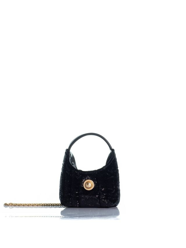 1KO0526-123 [KOORELOO] The Hobo Mini Petite Black Sparkle Velvet  #33202.1025.5550 (EU)