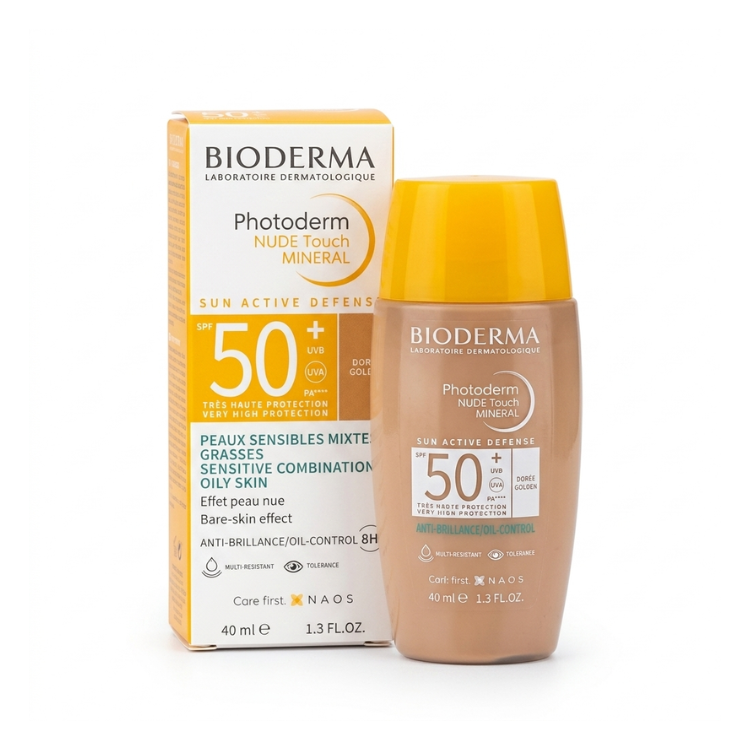 Bioderma 貝德瑪護膚控油礦物防曬霜 SPF50+ 40ml (金色 Golden)