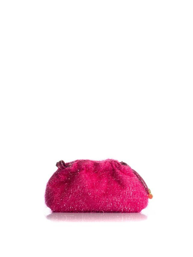 1KO0526-128 [KOORELOO] The Pouch Mini Small Fuchsia Sparkle Fuzzy Fabric #2023AU.1000.1400 (EU)