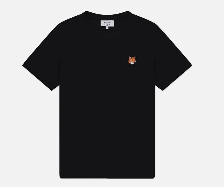 Maison Kitsuné 彩色狐狸頭刺繡短袖 【PM00107KJ7026】