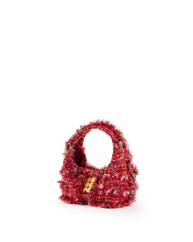 1KO0526-135 [KOORELOO] The Hobo Mini Small  Cherry Vivid Tweed #2021.2018.113 (EU)