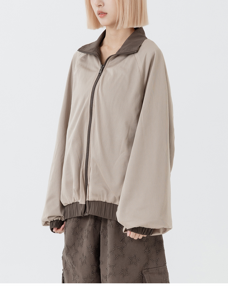 Reversible mesh jacket, available in two colors, M/L.【02071711】in stock+pre-order