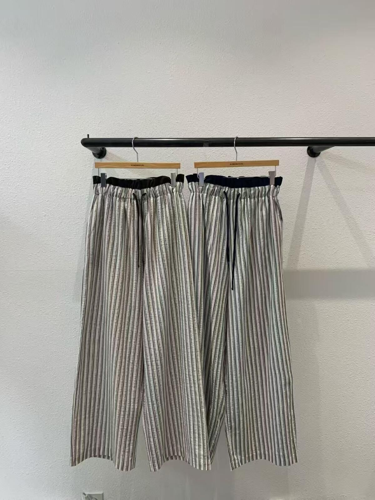 AP6217 泡泡棉直紋休閒褲