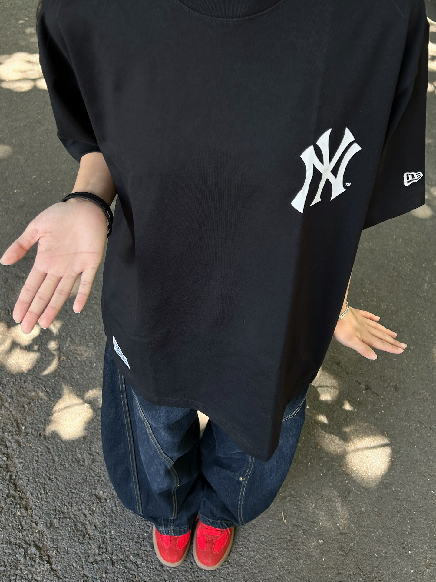 【預購】New Era X MLB 印花 冰淇淋 NY 紐約洋基 黑色 短袖 Tee